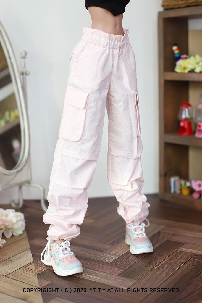 SD13 Girl Smart Doll Cargo jogger pants - Pink