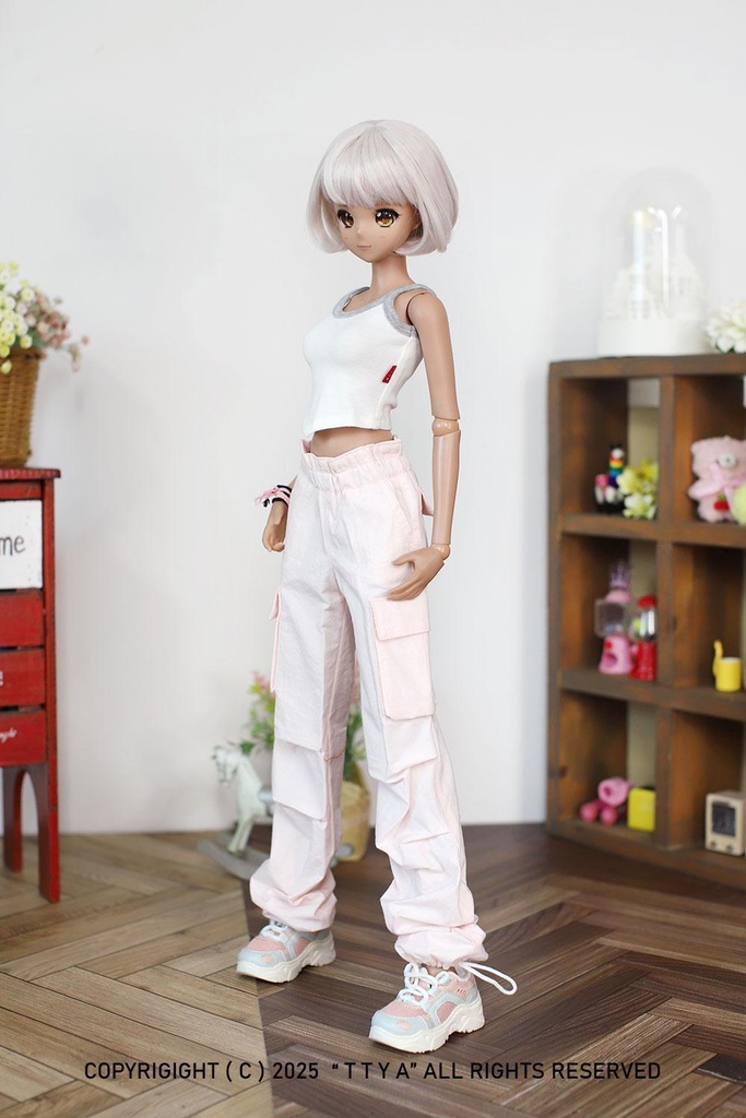 SD13 Girl Smart Doll Cargo jogger pants - Pink