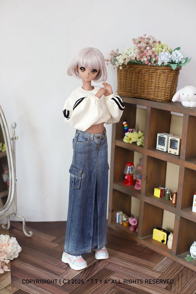 SD13 Girl Smart Doll Crop Balloon Three-Line MTM - Ivory