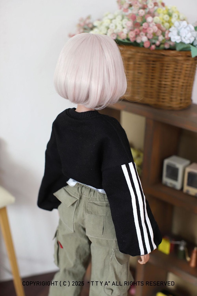 SD13 Girl Smart Doll Crop Balloon Three-Line MTM - Black