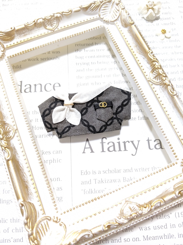 花柄スカーフシャツ