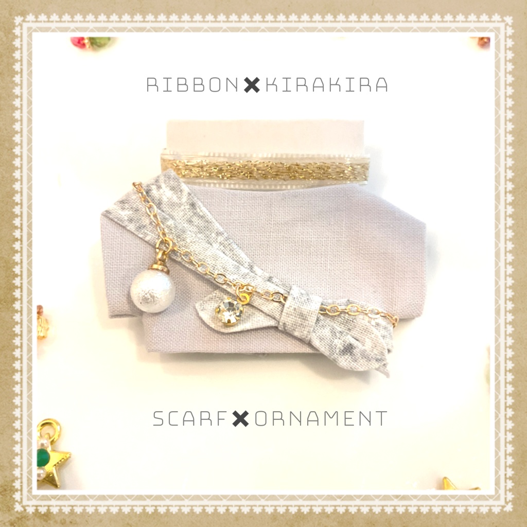 たすき掛けスカーフシャツ Xmas