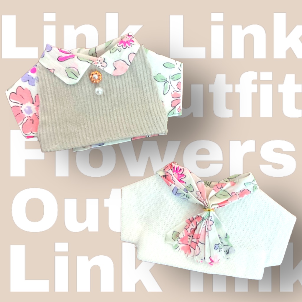 切替シャツ -Random Flower-