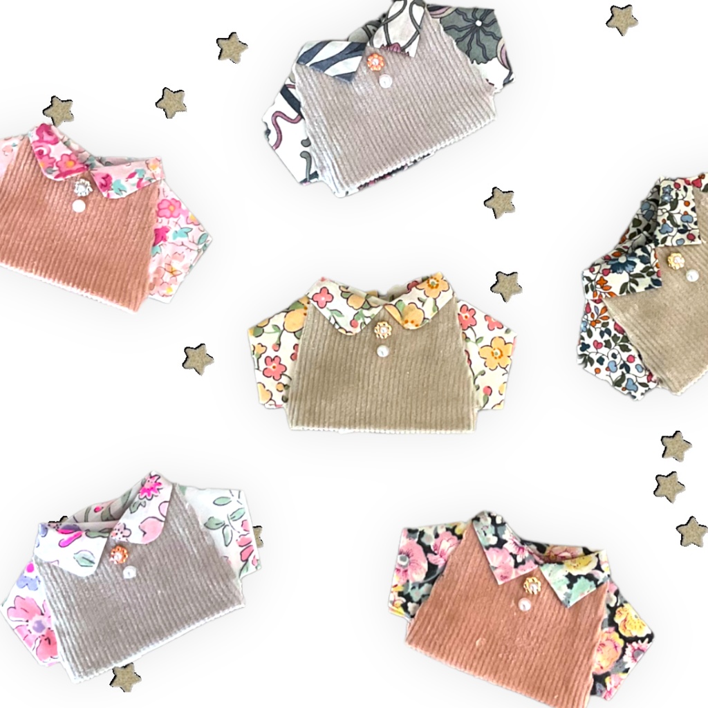 切替シャツ -Random Flower-