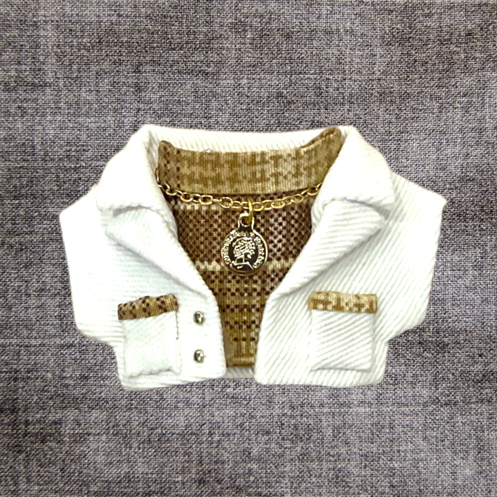 White jacket outfit