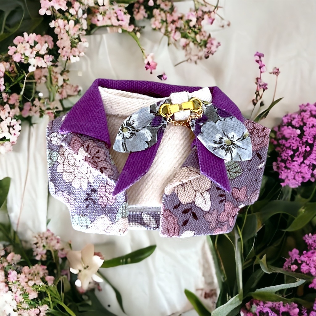 ecru -purple set-
