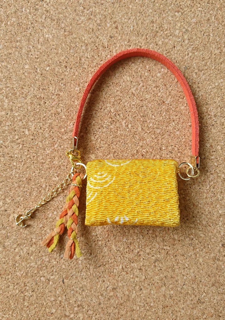 お出かけバッグ 橙色