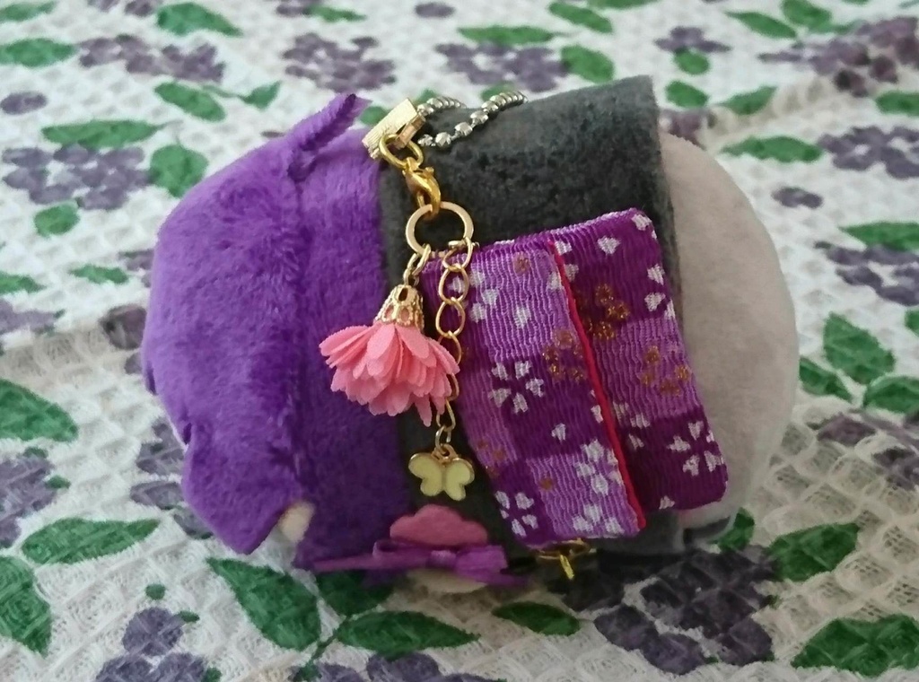 お出かけバッグ 紫色