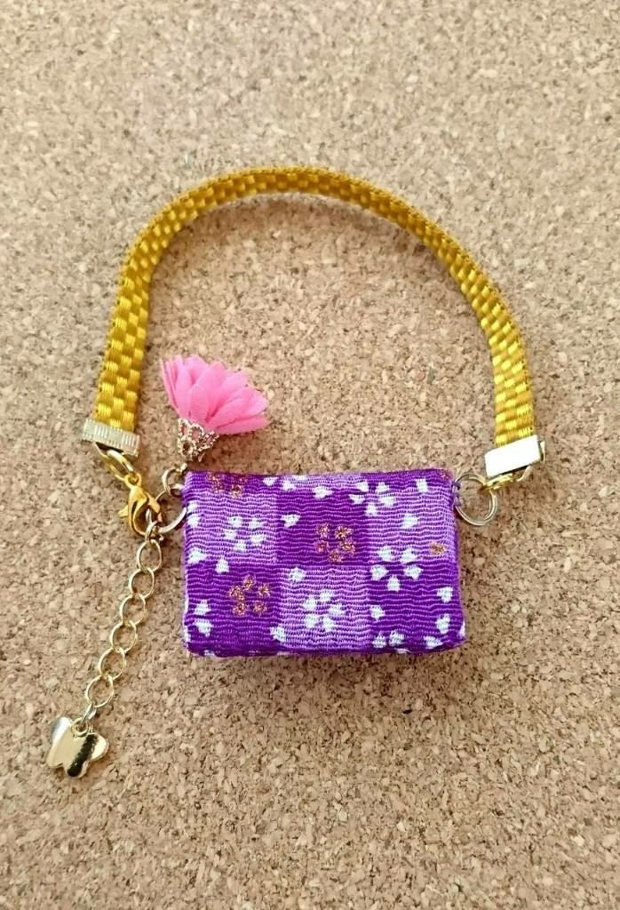 お出かけバッグ 紫色