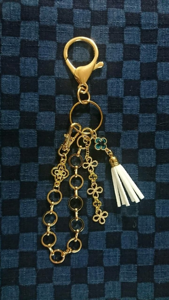 バッグチャーム アクアフラワー