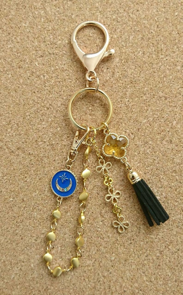 バッグチャーム イエローフラワー