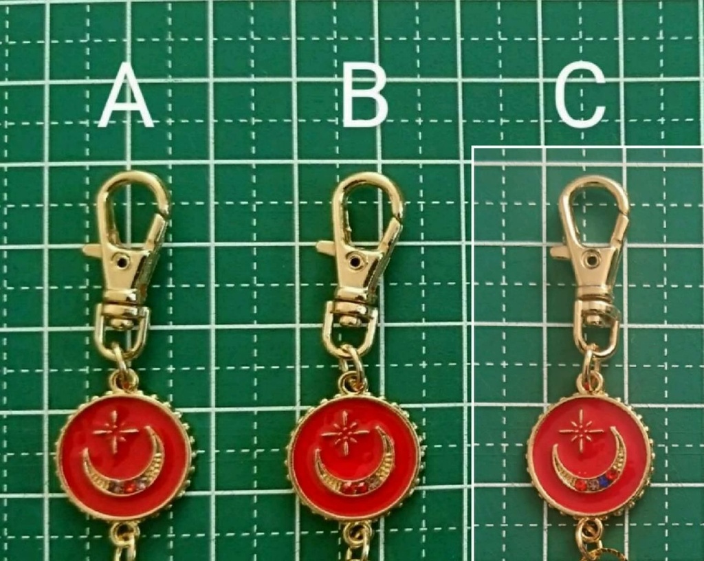 バッグチャーム ブラックフラワー