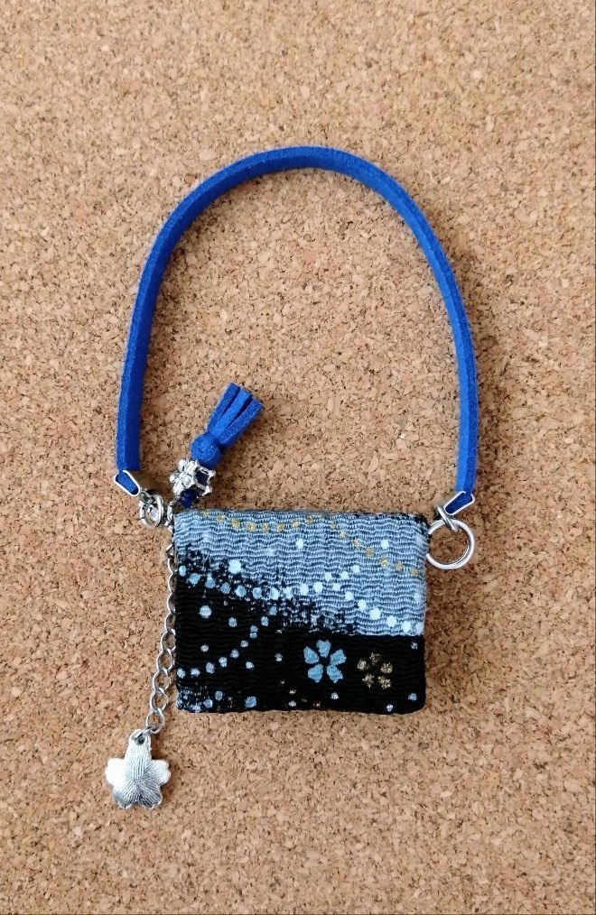 お出かけバッグ 波桜銀