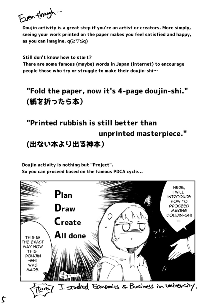 How to make Doujinshi - Introduction -