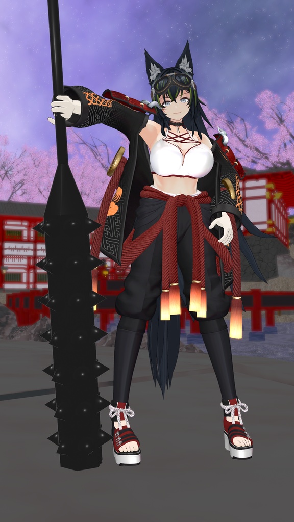 【VRChat想定】鬼の金棒【MAギミック付き】