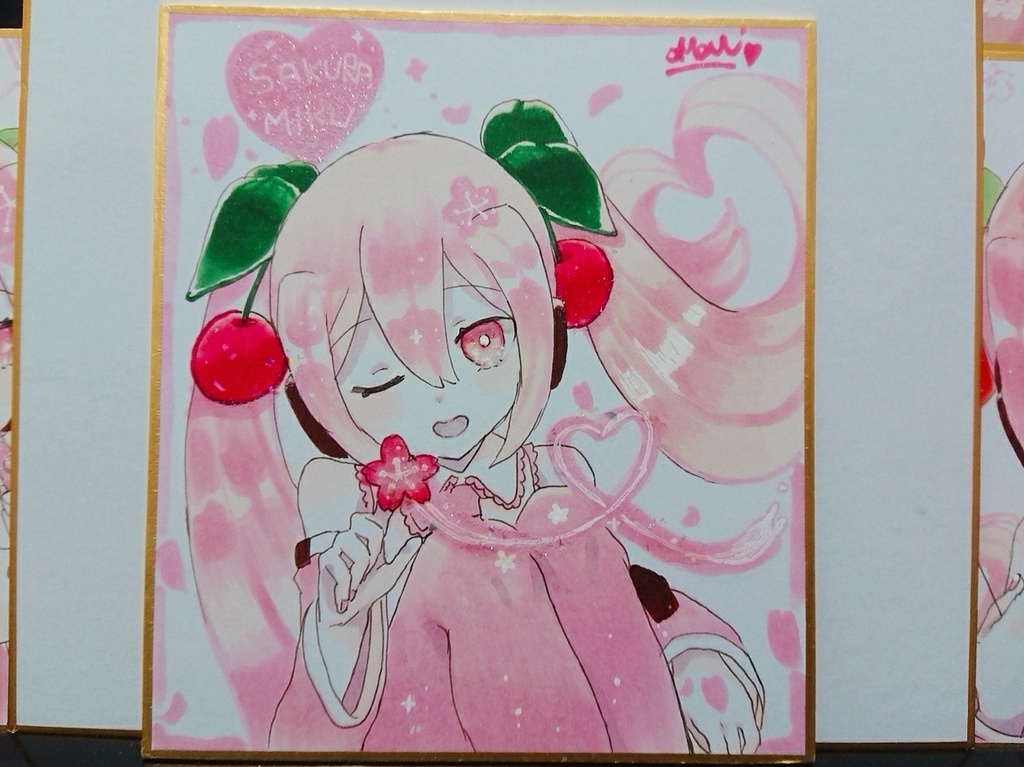 🌸色紙第2弾SAKURAMIKUver【ウインク】