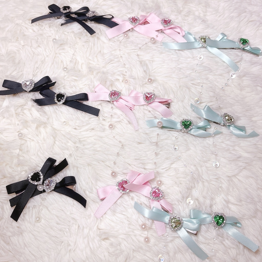 3連リボンクリップ