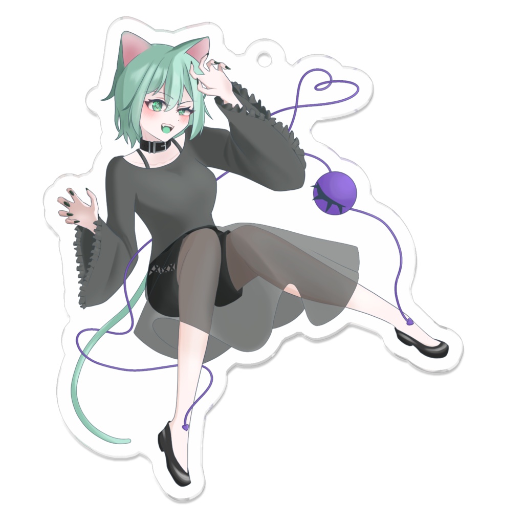古明地こいしアクキー(ハロウィン化け猫ver.)
