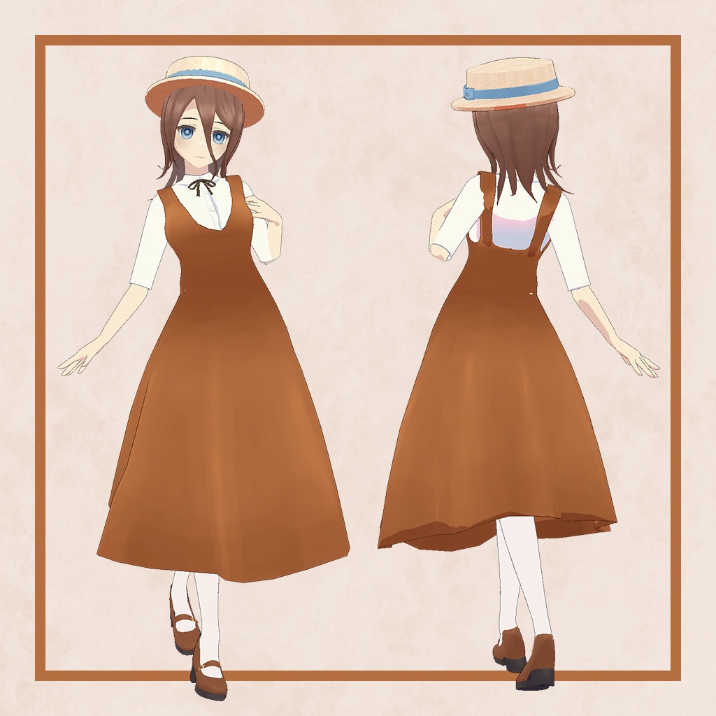 【オリジナル3Dモデル】旅行者 -Wayfarer-