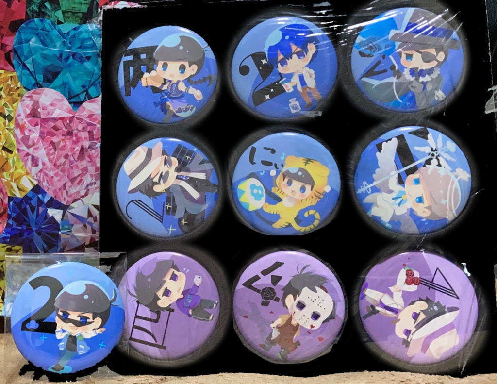 派生次男缶バッジ