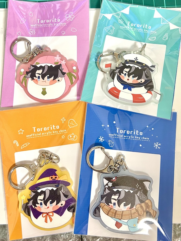 四季サメセスリアクリルキーホルダー