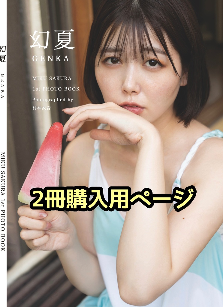 【送料込み】写真集『幻夏』B5通常版(2冊セット)