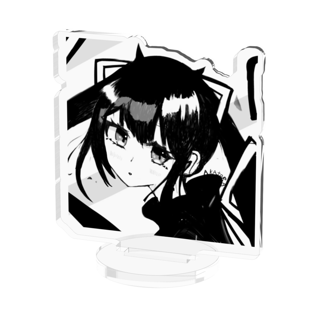 赤虎の猫アクリルフィギュア