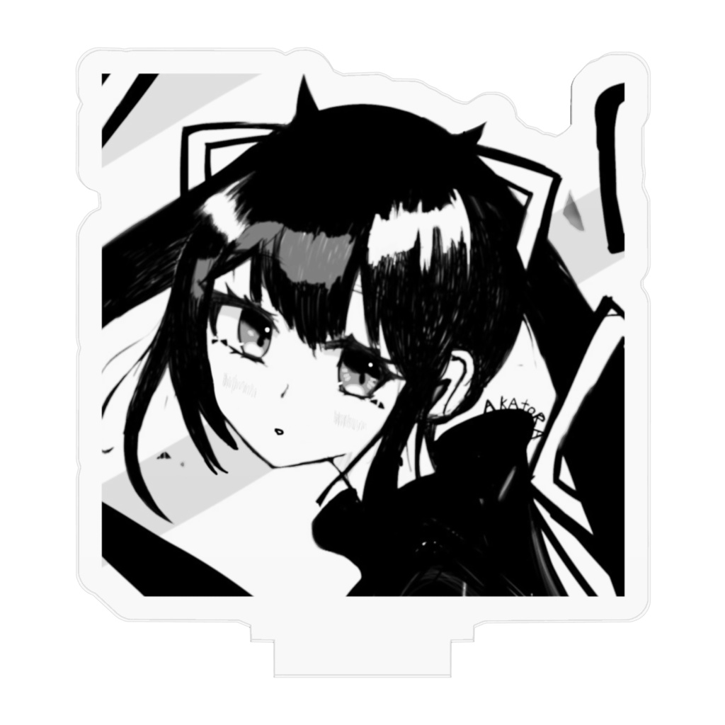 赤虎の猫アクリルフィギュア