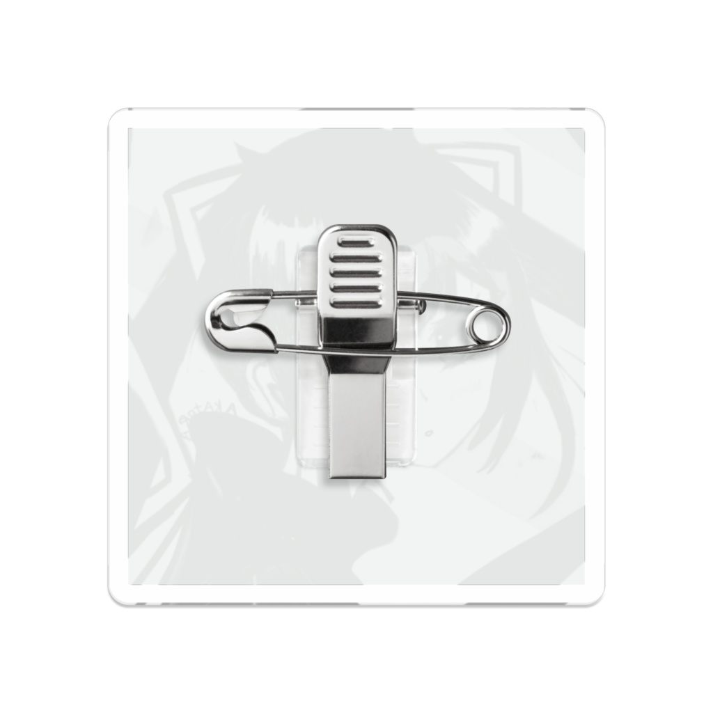 赤虎の猫アクリルバッチ