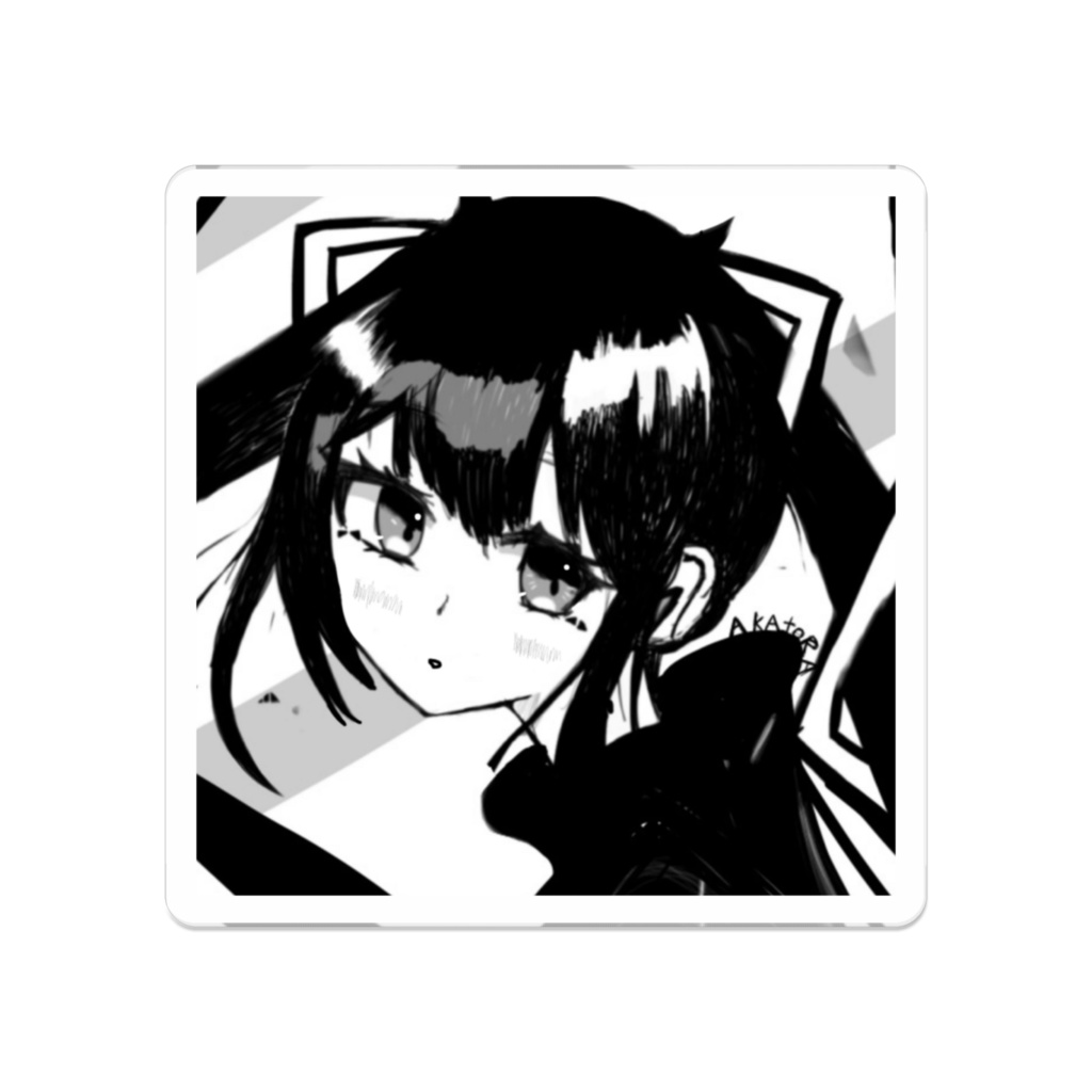 赤虎の猫アクリルバッチ