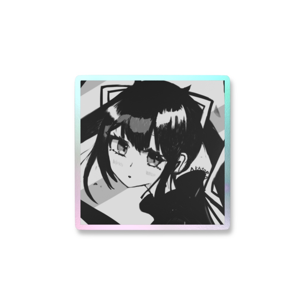 赤虎の猫スマホステッカー