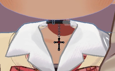 3Dアバター 十字架チョーカー プレゼントアクセサリー付き ドーナツピン 太もも アクセサリー サイズ:キプ用