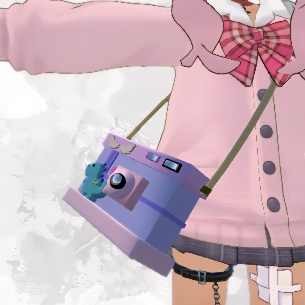 【期間限定:半額(11/18~気分次第)】VRchat用 カメラ 首掛け 懐かしの インスタントカメラ 全アバター対応