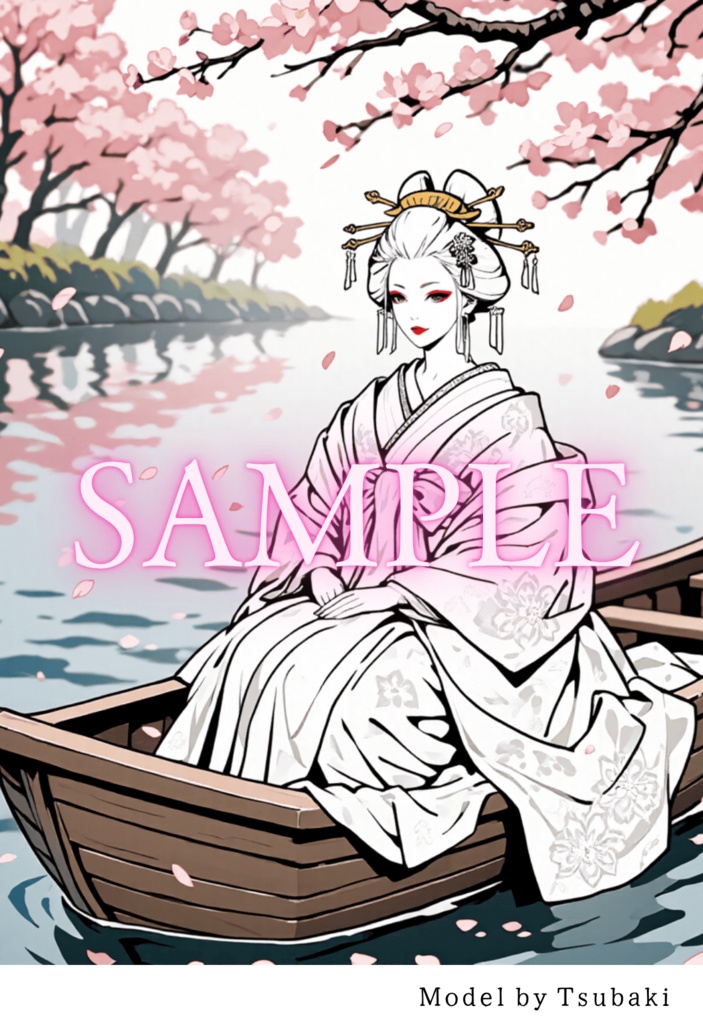 【全年齢版】花魁ぬり絵 1 ( Oiran Coloring Book 1 )