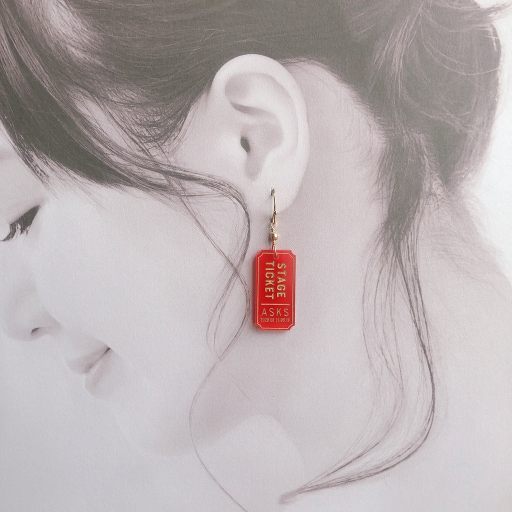 チケットL 4色 イヤリング/ピアス