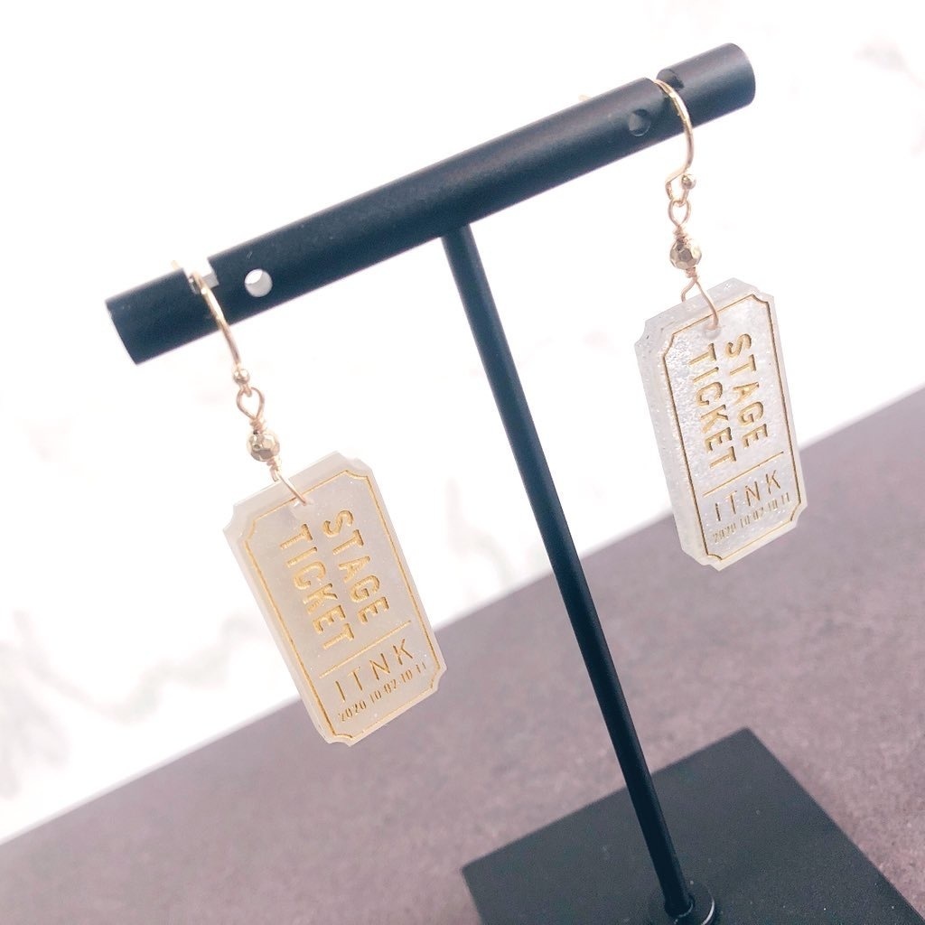 チケットL 4色 イヤリング/ピアス