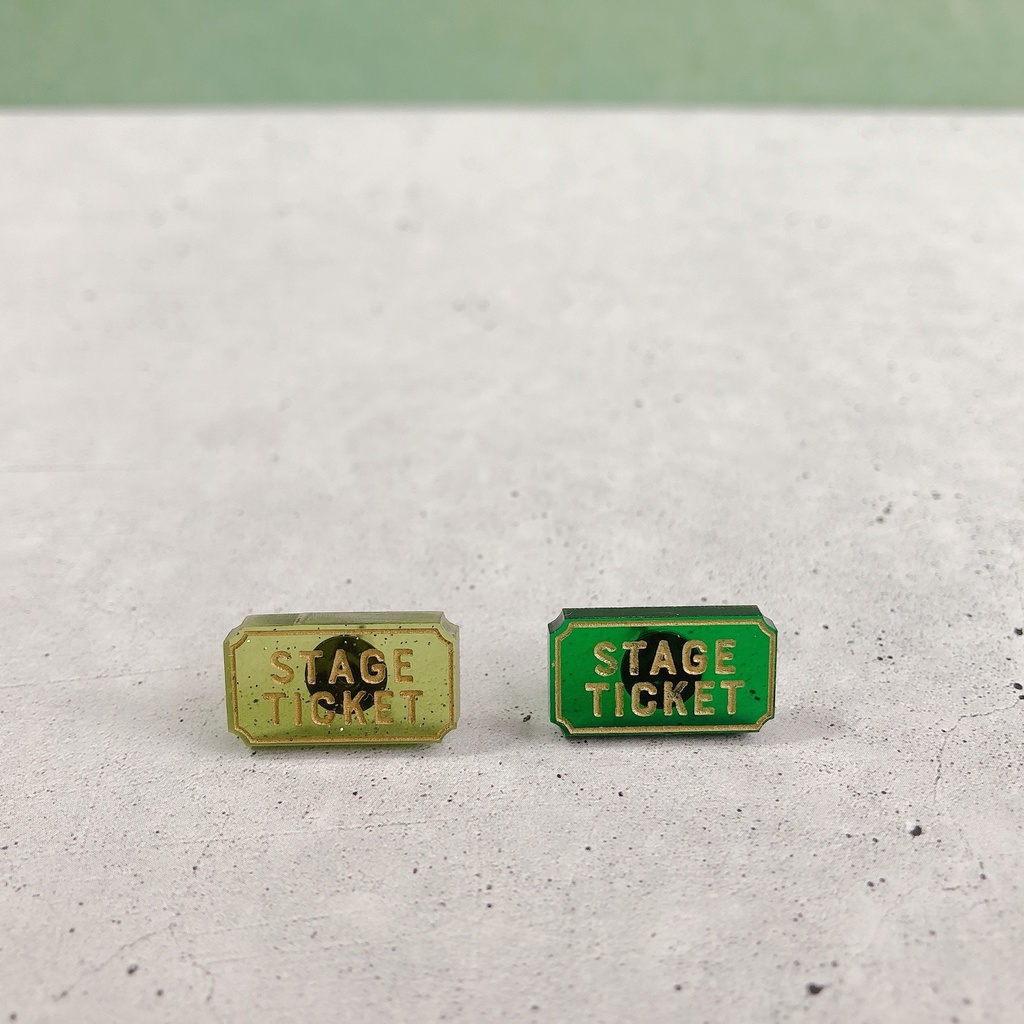 チケットS 4色 ノンホールピアス/ピアス