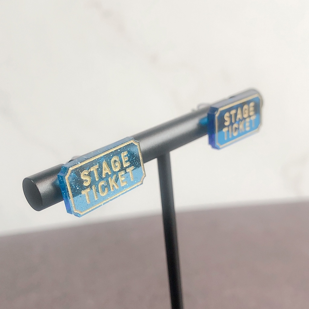 チケットS 4色 ノンホールピアス/ピアス