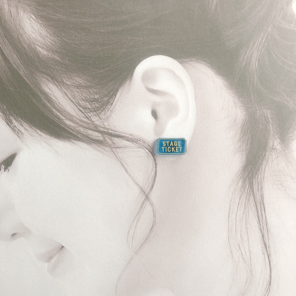 チケットS 4色 ノンホールピアス/ピアス