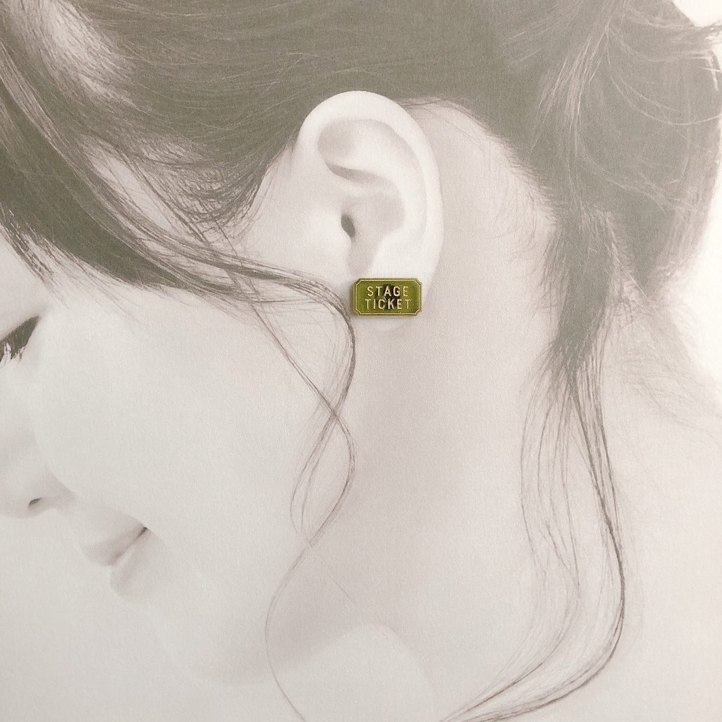 チケットS 4色 ノンホールピアス/ピアス