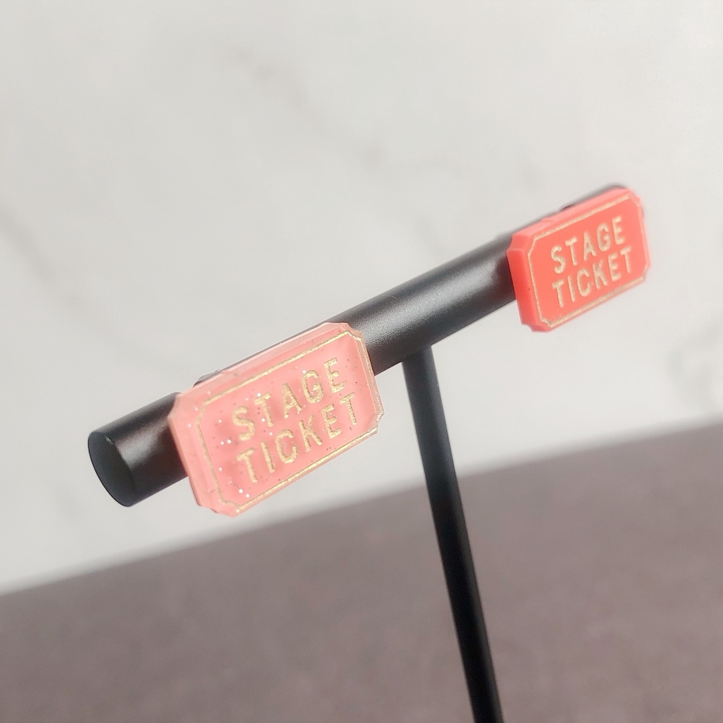 チケットS 4色 ノンホールピアス/ピアス