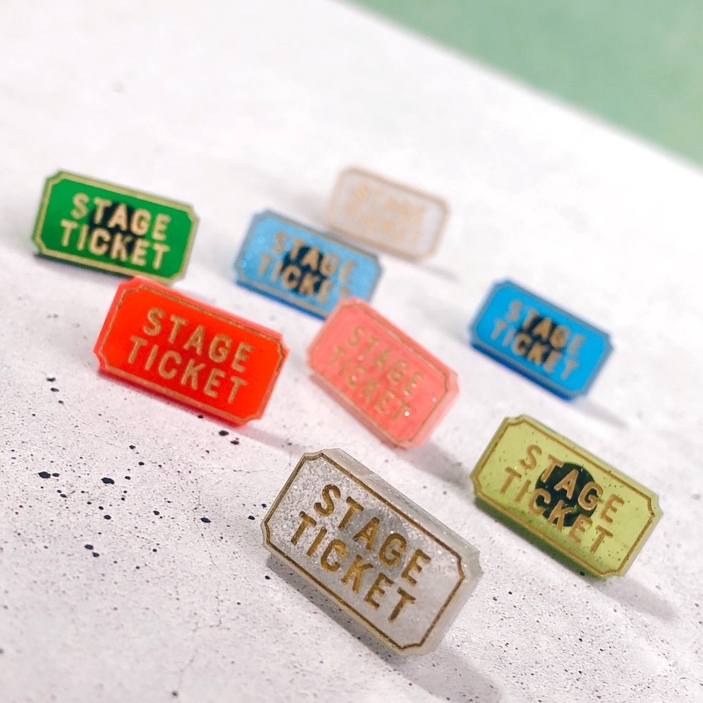 チケットS 4色 ノンホールピアス/ピアス