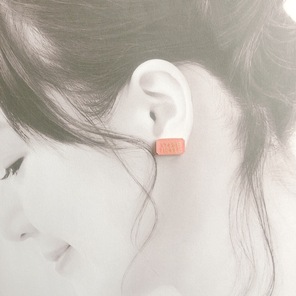 チケットS 4色 ノンホールピアス/ピアス