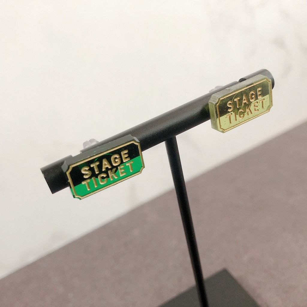 チケットS 4色 ノンホールピアス/ピアス