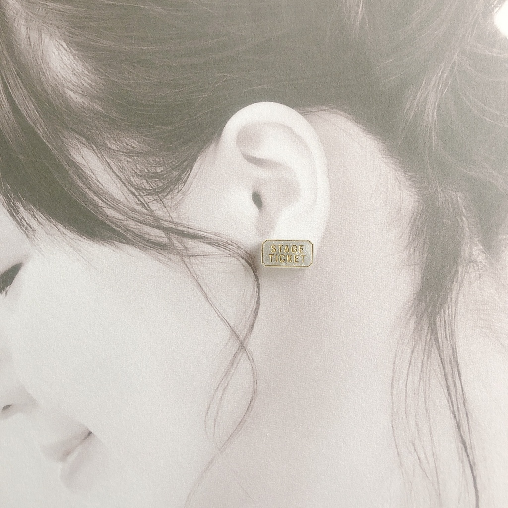 チケットS 4色 ノンホールピアス/ピアス