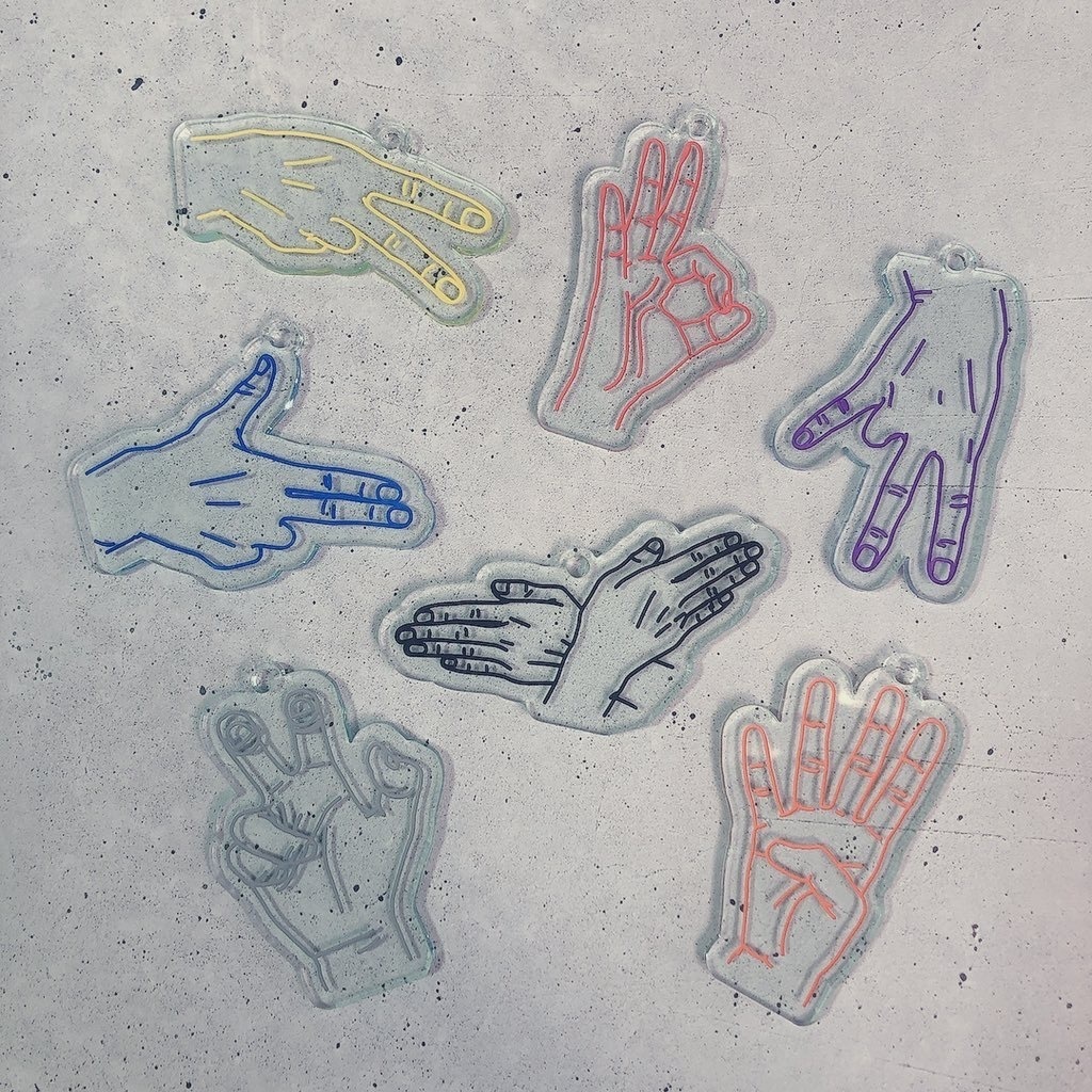 ハンドサインプレート おまけ金具付き