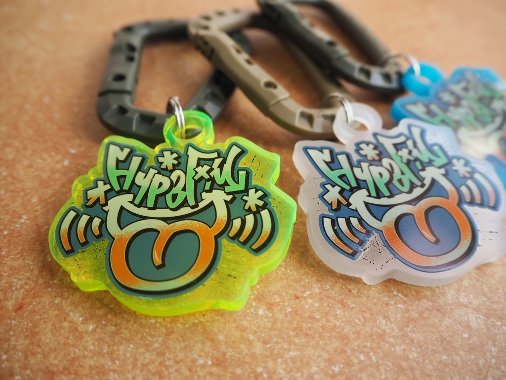 【SALE】HypeFMノベルティ風プレート カラビナおまけ付き