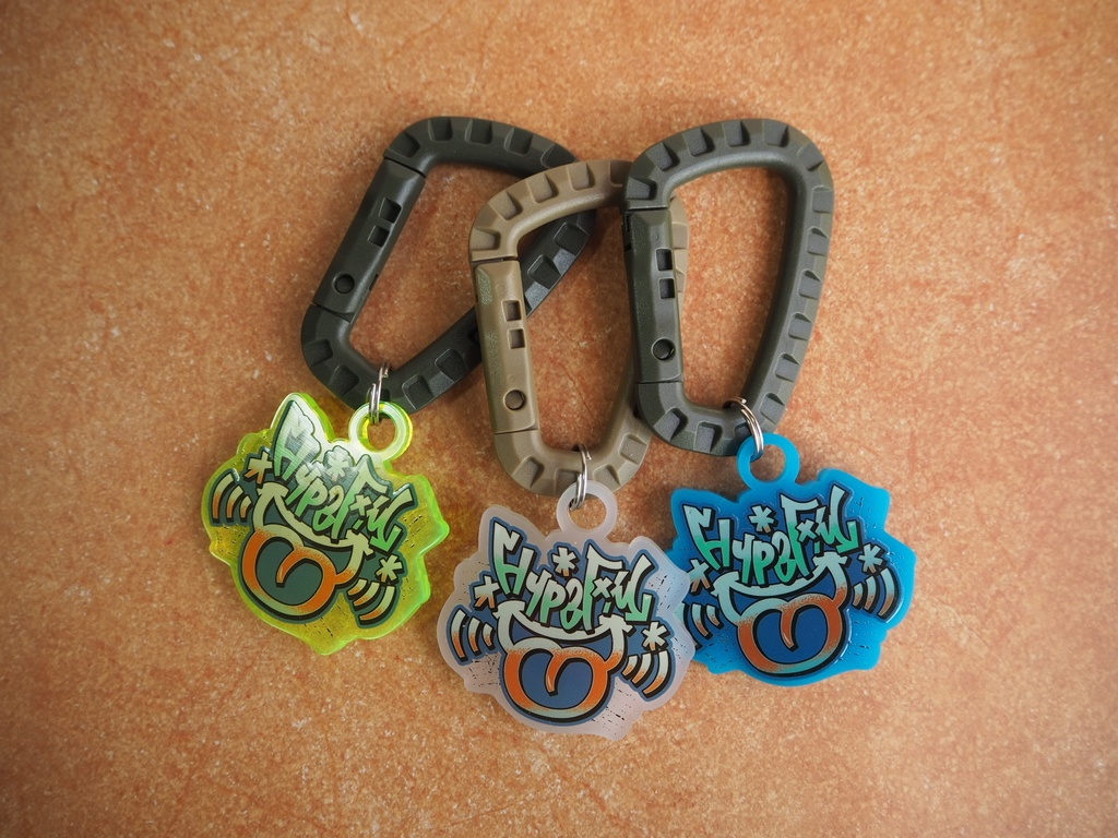 【SALE】HypeFMノベルティ風プレート カラビナおまけ付き