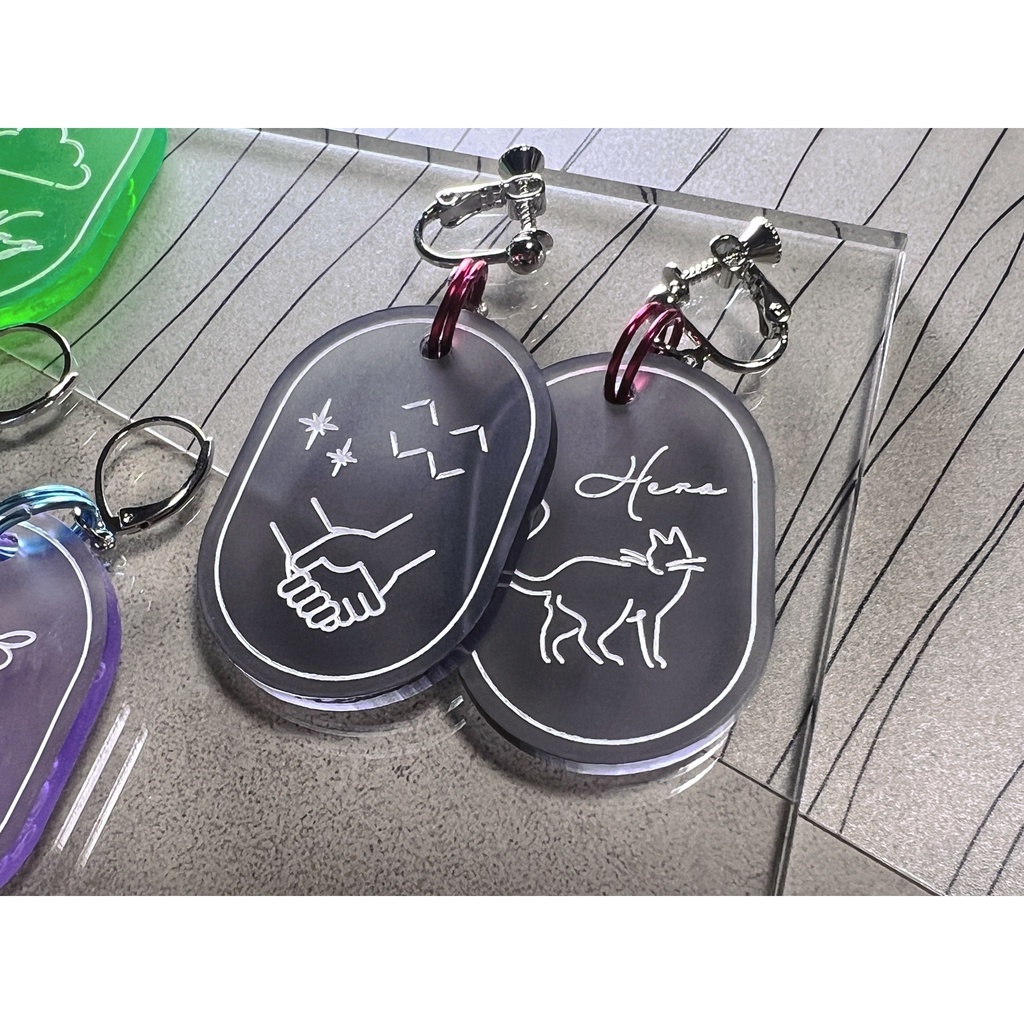 MECHATU-A アクリルピアス/イヤリング【非公式】