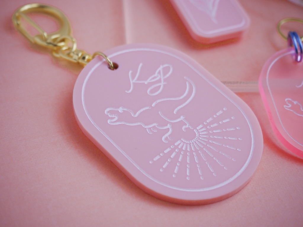 アクリルキーリングパステルMECHATU-A【非公式】